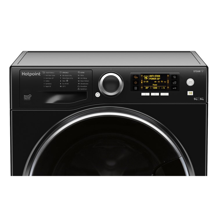 Hotpoint 9kg Wash 7kg Dry 1600rpm Washer Dryer - Black