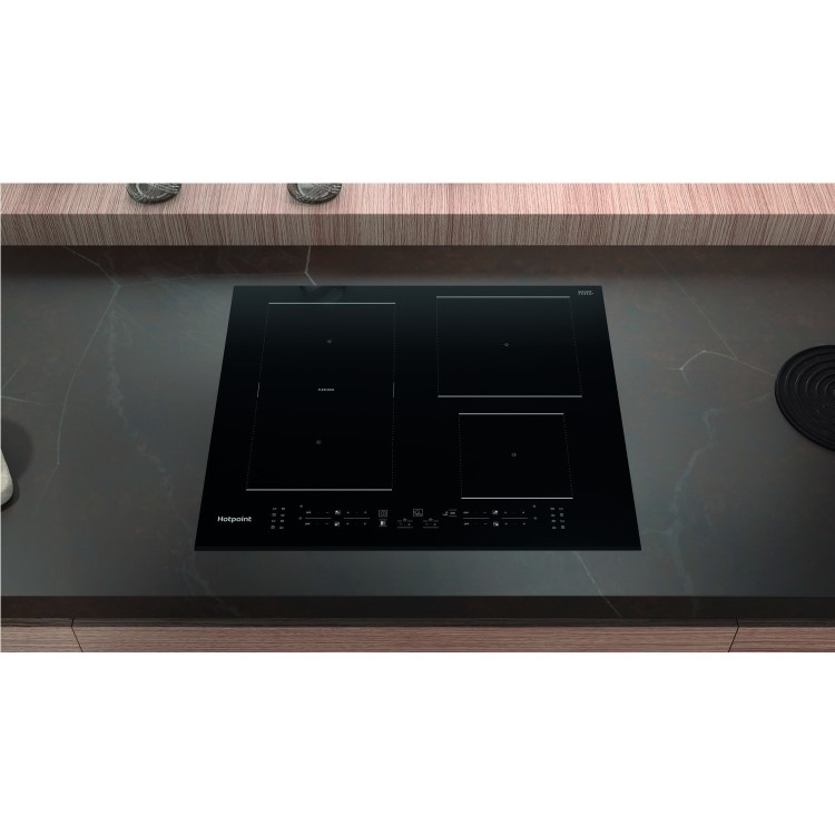 Refurbished Hotpoint TB7960CBF 59cm 4 Zone Induction Hob with Flexi Zone