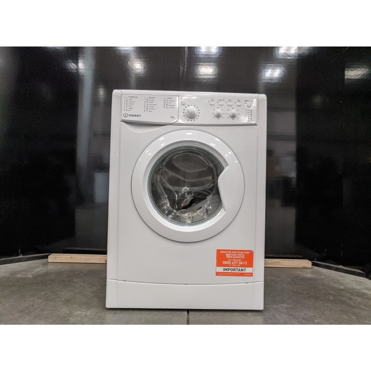 Refurbished Indesit IWC81283WUKN Freestanding 8KG 1200 Spin Washing Machine