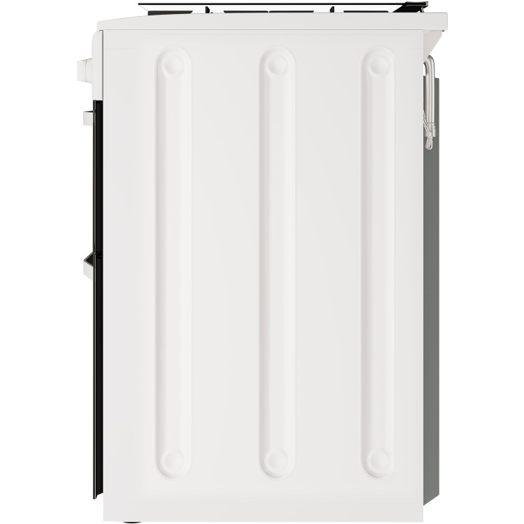 Hotpoint 50cm Double Cavity Gas Cooker with Lid - White