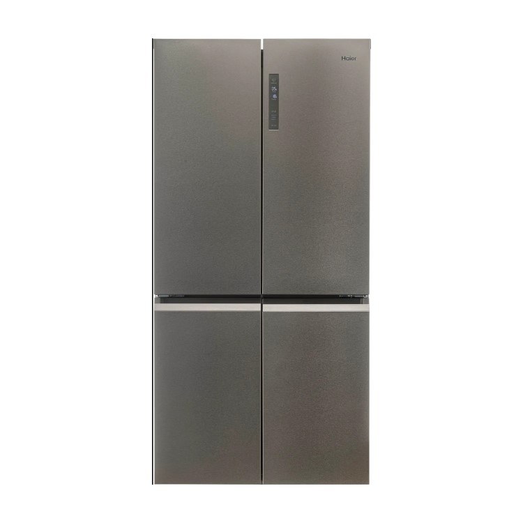 Refurbished Haier HTF-540DP7 Freestanding 500 Litre Frost Free American Fridge Freezer Stainless Steel