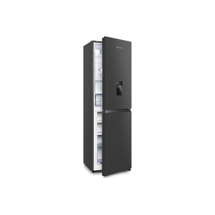 Fridgemaster 251 Litre 50/50 Freestanding Fridge Freezer - Black