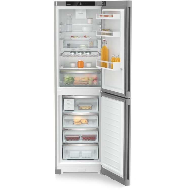 Refurbished Liebherr CNsfd5724 Freestanding 359 Litre 50/50 Frost Free Fridge Freezer Silver