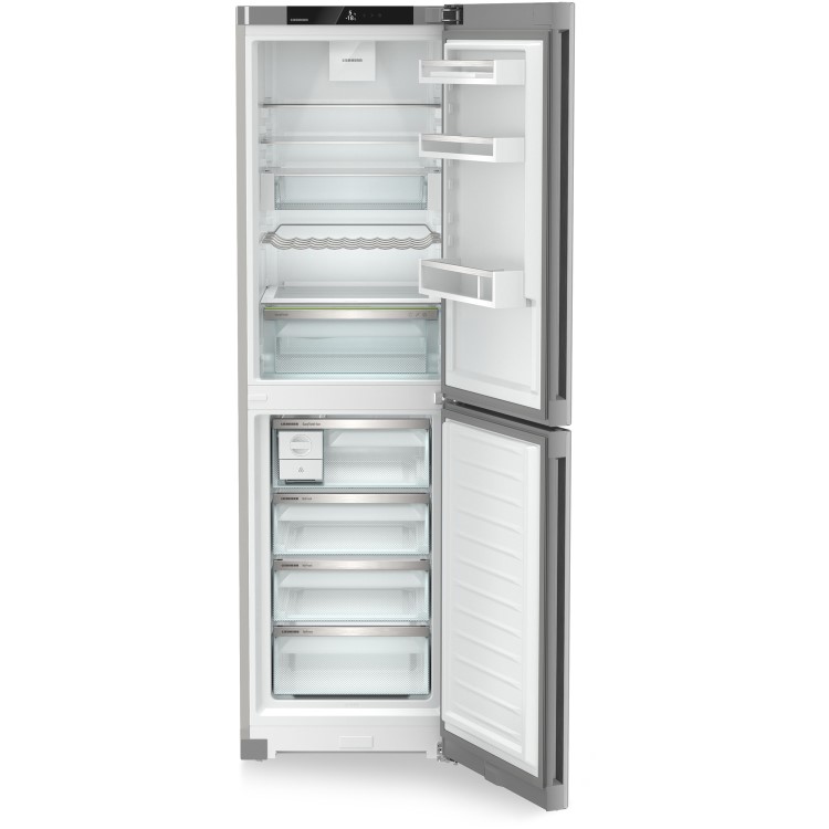 Refurbished Liebherr CNsfd5724 Freestanding 359 Litre 50/50 Frost Free Fridge Freezer Silver