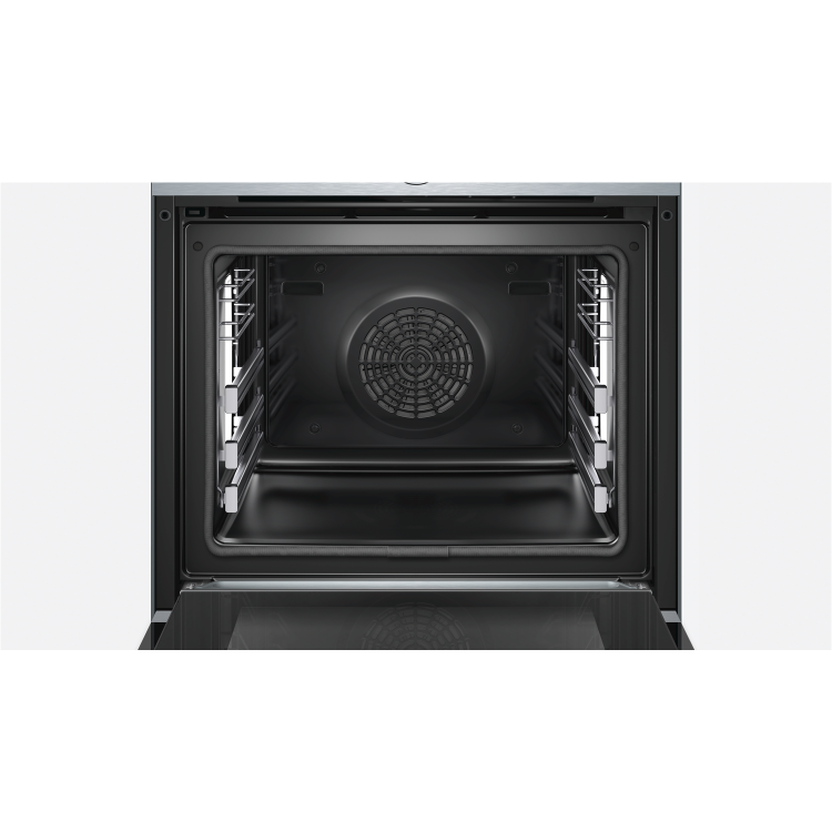 Refurbished Bosch Serie 8 HRG6769S6B 60cm Single Built In Electric Oven With Pyrolytic Cleaning Stainless Steel