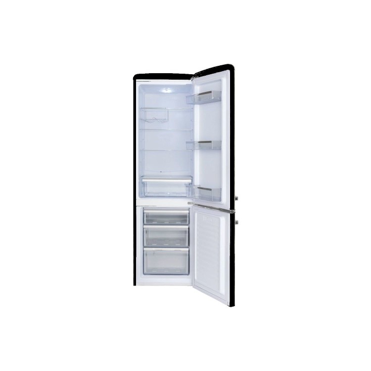 Amica 244 Litre 60/40 Retro Freestanding Fridge Freezer - Black