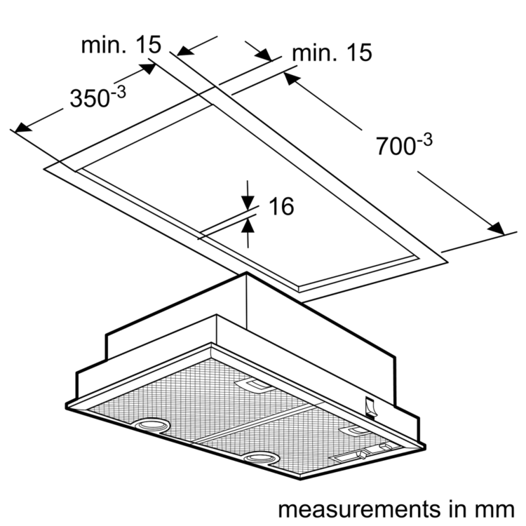 Refurbished Neff N30 D5855X1GB 73cm Canopy Cooker Hood Silver