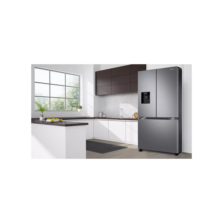 Samsung 431 Litre French Style American Fridge Freezer With Digital Inverter  - Stainless steel