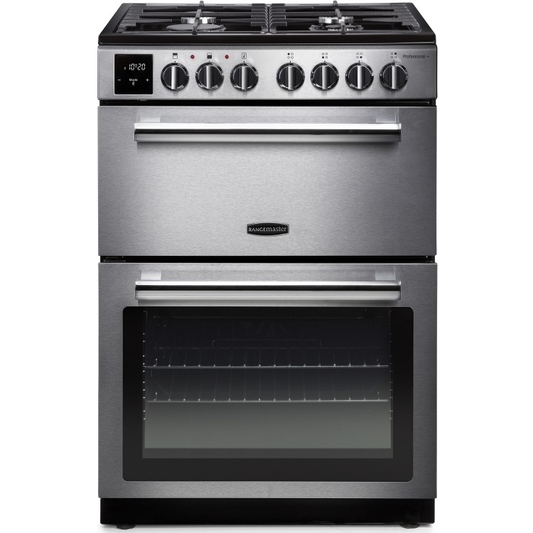 Rangemaster Professional Plus 60cm Dual Fuel Cooker - Stainless Steel