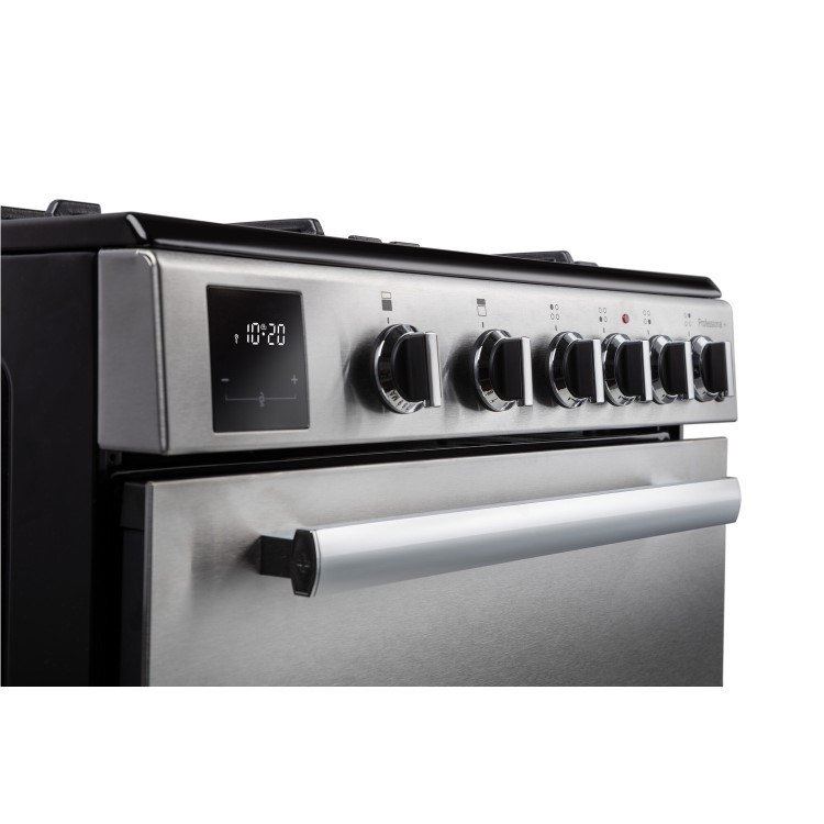 Rangemaster Professional Plus 60cm Gas Cooker - Stainless Steel and Chrome