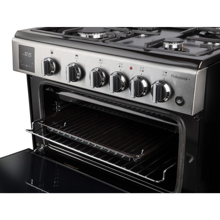 Rangemaster Professional Plus 60cm Gas Cooker - Stainless Steel and Chrome