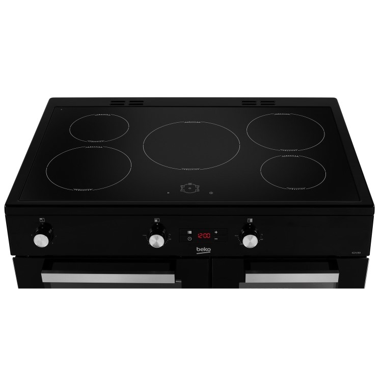 Beko 90cm Electric Induction Range Cooker - Black