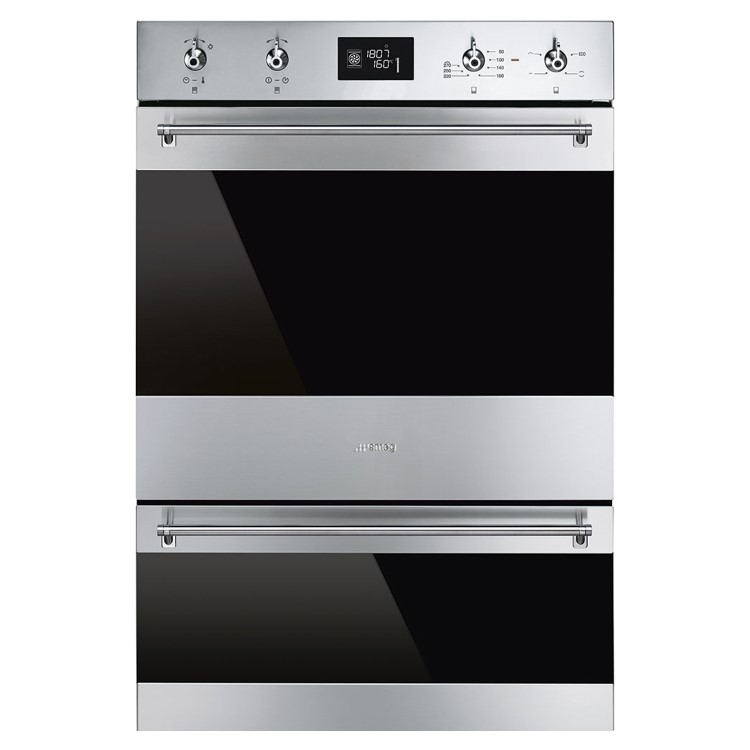 Smeg Classic Electric Built-In Double Oven - Stainless Steel