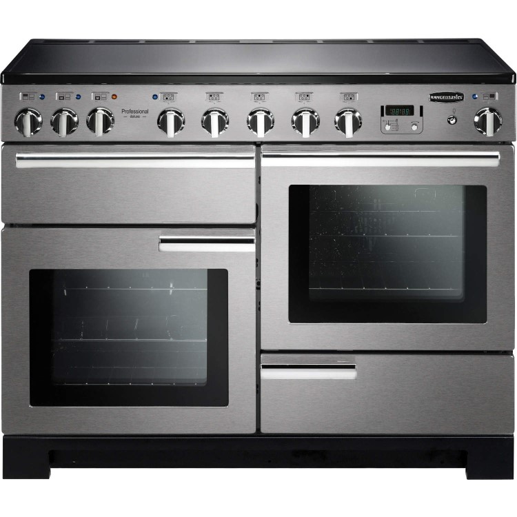 Rangemaster Professional Deluxe 110cm Electric Induction Range Cooker - Stainless Steel