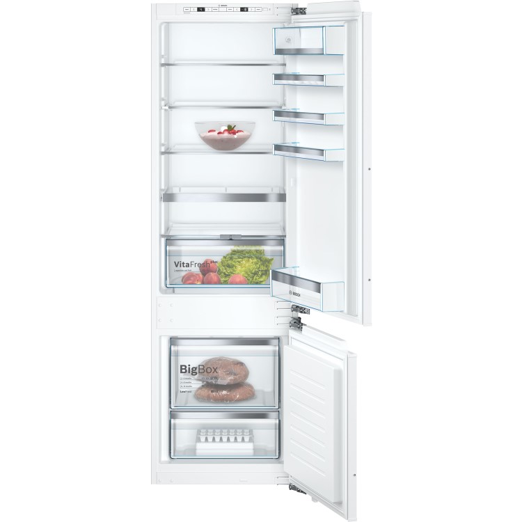 Refurbished Bosch Serie 6 KIS87AFE0G Integrated 270 Litre 70/30 Low Frost Fridge Freezer White