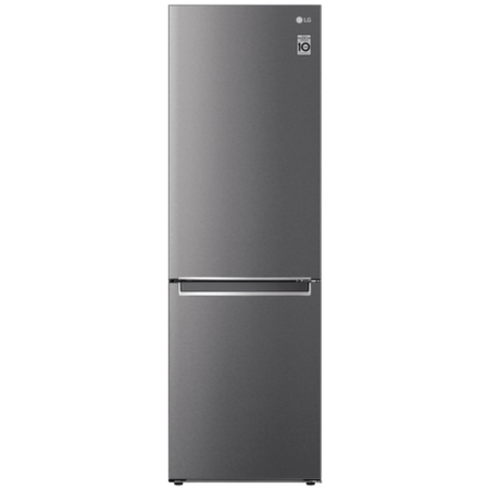 Refurbished LG NatureFRESH GBB61DSJEN Freestanding 341 Litre 60/40 Frost Free Fridge Freezer Dark Graphite