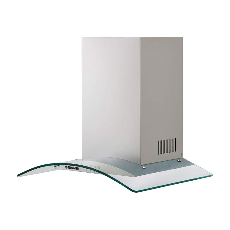 Hoover 60cm Curved Glass Chimney Cooker Hood - Stainless Steel