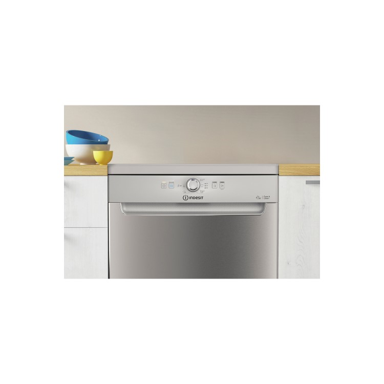 Indesit 13 Place Settings Freestanding Dishwasher - Silver