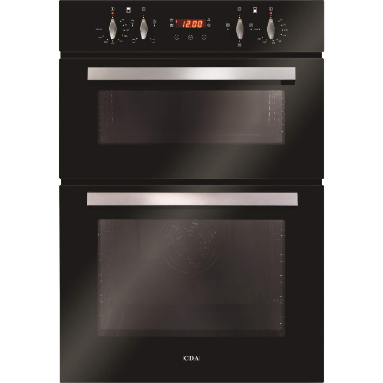 CDA Built-In Electric Double Oven - Black