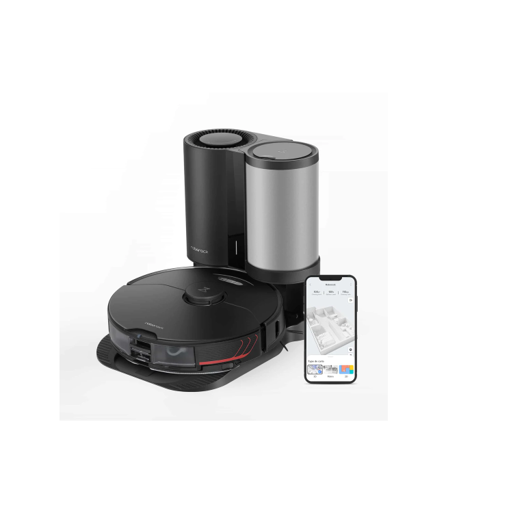 Refurbished Roborock S7 MaxV Plus Robot Vacuum Cleaner with Self-Emptying Station Black