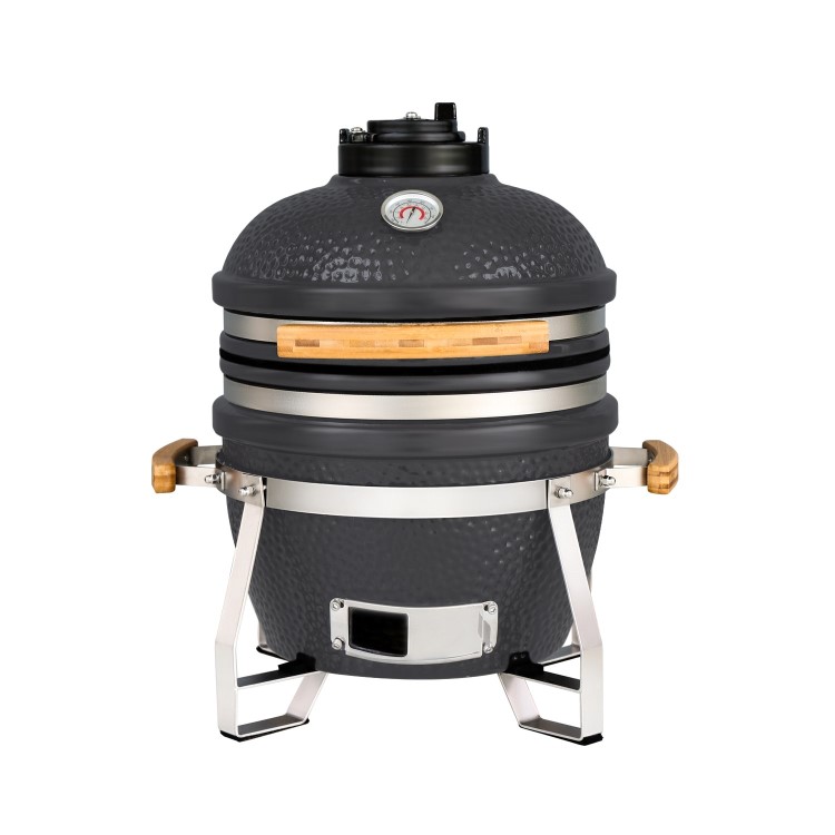 Boss Grill The Egg XS - 15 Inch Ceramic Kamado Style Charcoal Smoker BBQ Grill