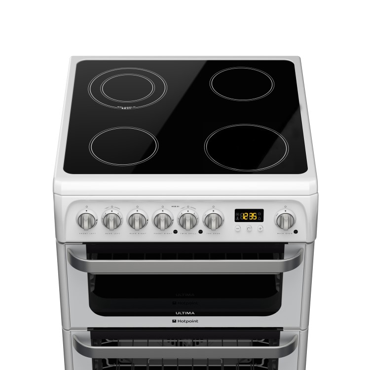 Hotpoint Ultima 60cm Double Oven Electric Cooker - White