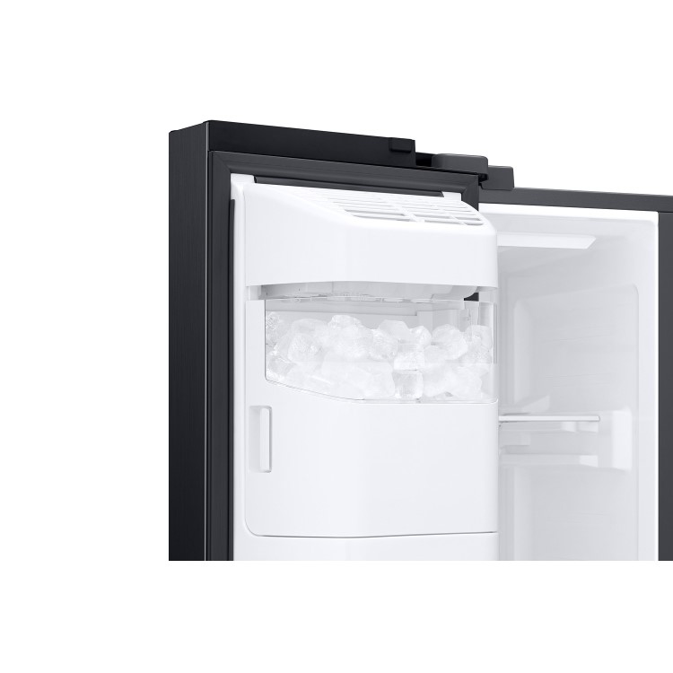 Refurbished Samsung RS67A8810B1 Freestanding 609 Litre 65/35 Frost Free American Fridge Freezer Black