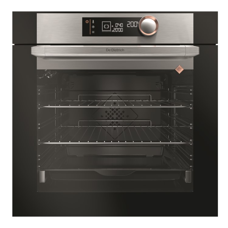 Refurbished De Dietrich DOP7340X 60cm Single Built In Electric Oven with Pyrolytic Cleaning Platinum