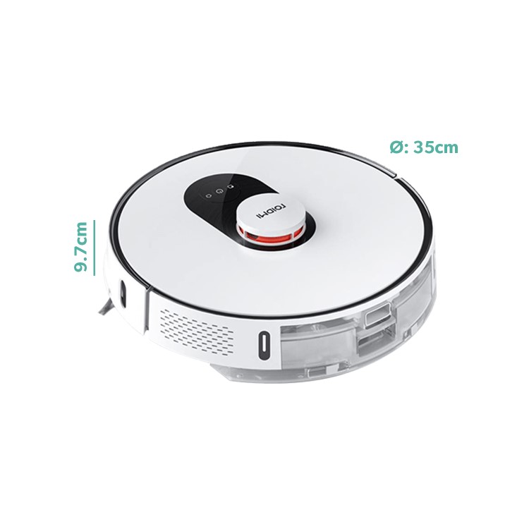 Refurbished Xiaomi Eve Plus Robot Vacuum Cleaner with Laser Navigation and Large Dust Collector for Carpets Hard Floor and Mopping