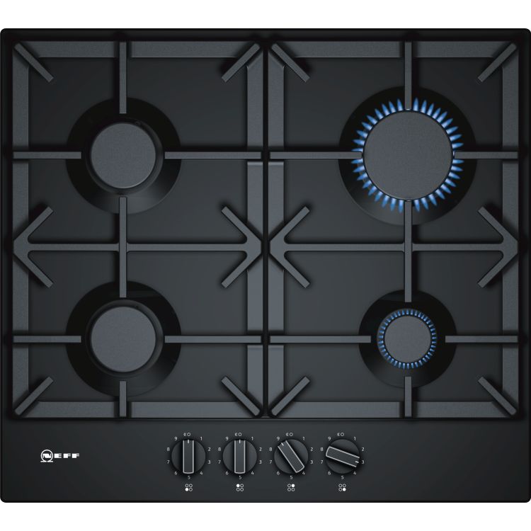 Refurbished Neff N70 T26DS49S0 60cm 4 Zone Gas Hob Black