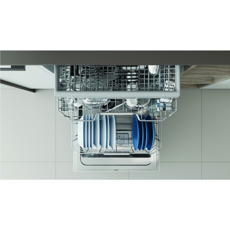 Indesit Fast&Clean Integrated Dishwasher - D-Rated, White control panel