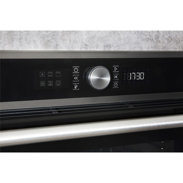 Hotpoint Electric Fan Single Oven with LCD Control Panel - Stainless Steel