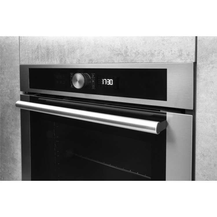 Hotpoint Electric Fan Single Oven with LCD Control Panel - Stainless Steel