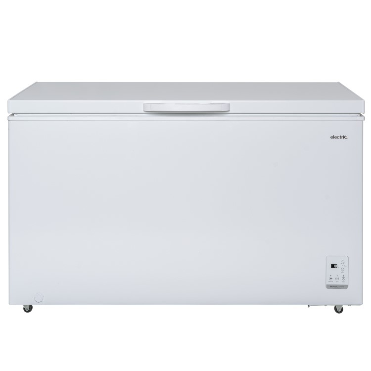 Refurbished electriQ eiQCHEST400ve 400 Litre Chest Freezer White