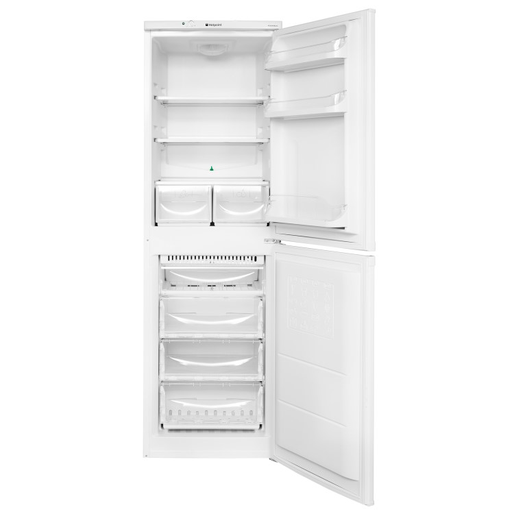 GRADE A2 - Hotpoint HBNF5517W Aquarius 225L 50/50 Frost Free Freestanding Fridge Freezer - White