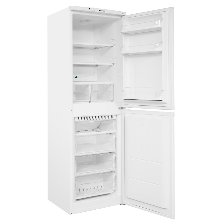 GRADE A2 - Hotpoint HBNF5517W Aquarius 225L 50/50 Frost Free Freestanding Fridge Freezer - White