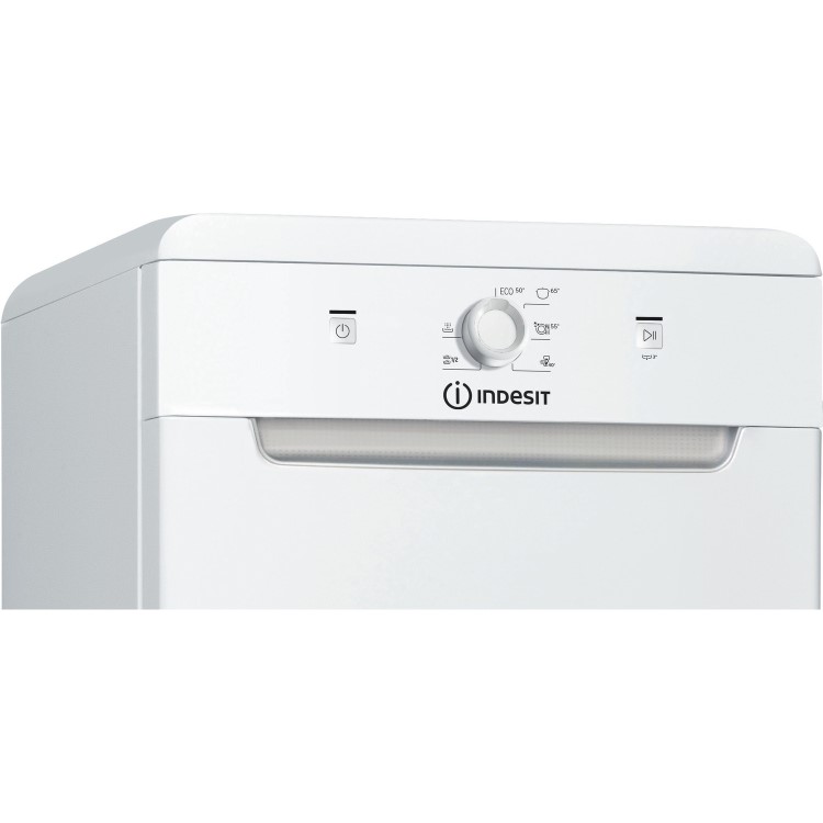 Indesit 10 Place Settings Freestanding Slimline Dishwasher - White