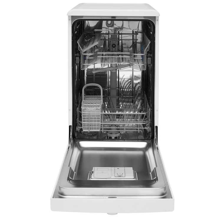 Indesit 10 Place Settings Freestanding Slimline Dishwasher - Silver