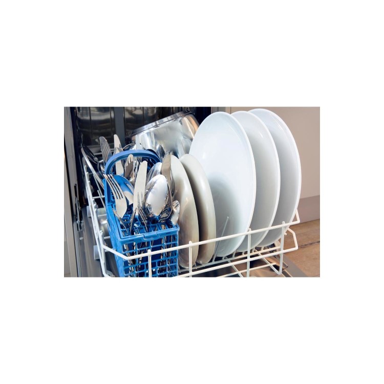 Indesit 10 Place Settings Freestanding Slimline Dishwasher - Silver