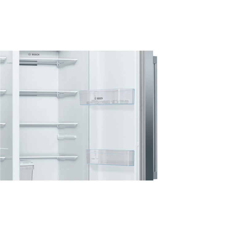 Bosch Series 6 533 Litre Side-By-Side American Fridge Freezer- Stainless Steel 