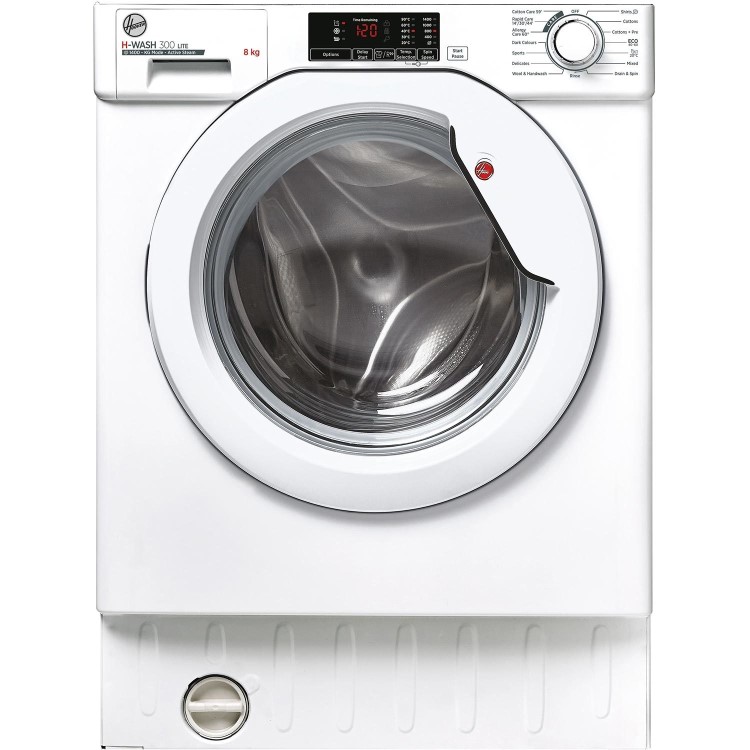 Refurbished Hoover H-WASH 300 Lite  HBWS48D1W4-80 Integrated 8KG 1400 Spin Washing Machine