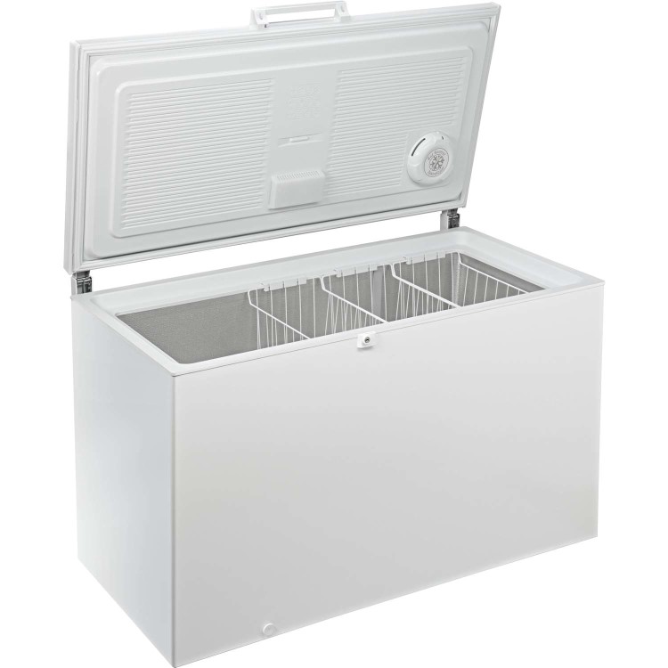 Hotpoint CS1A400HFMFA 390 Litre Chest Freezer 70cm Deep  141cm Wide - White