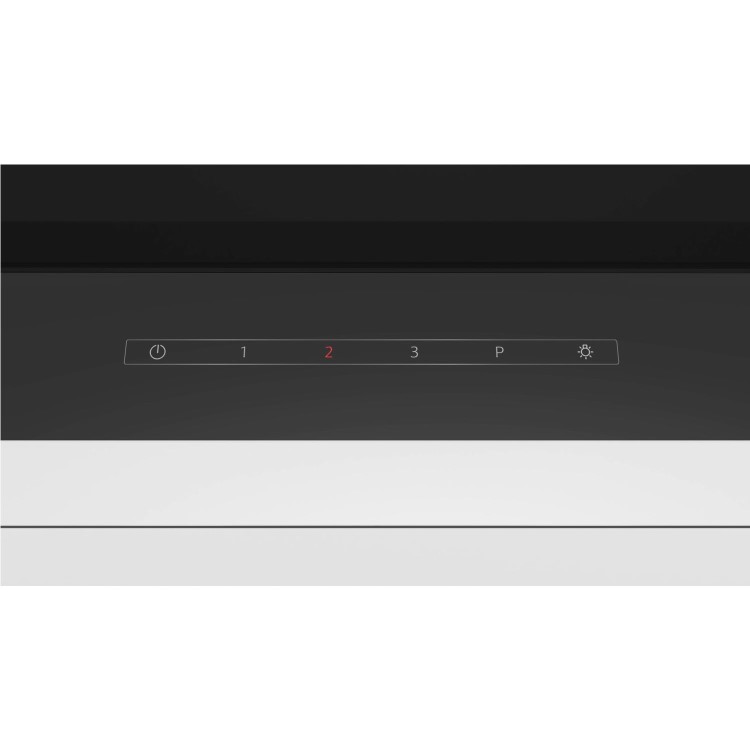 Refurbished Neff N70 D65XAM2S0B 60cm Integrated Cooker Hood with Fold-out Glass Deflector Black