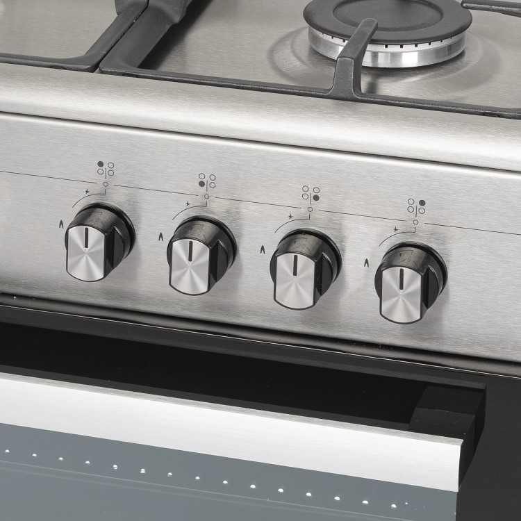 electriQ 60cm Dual Fuel Cooker - Stainless Steel