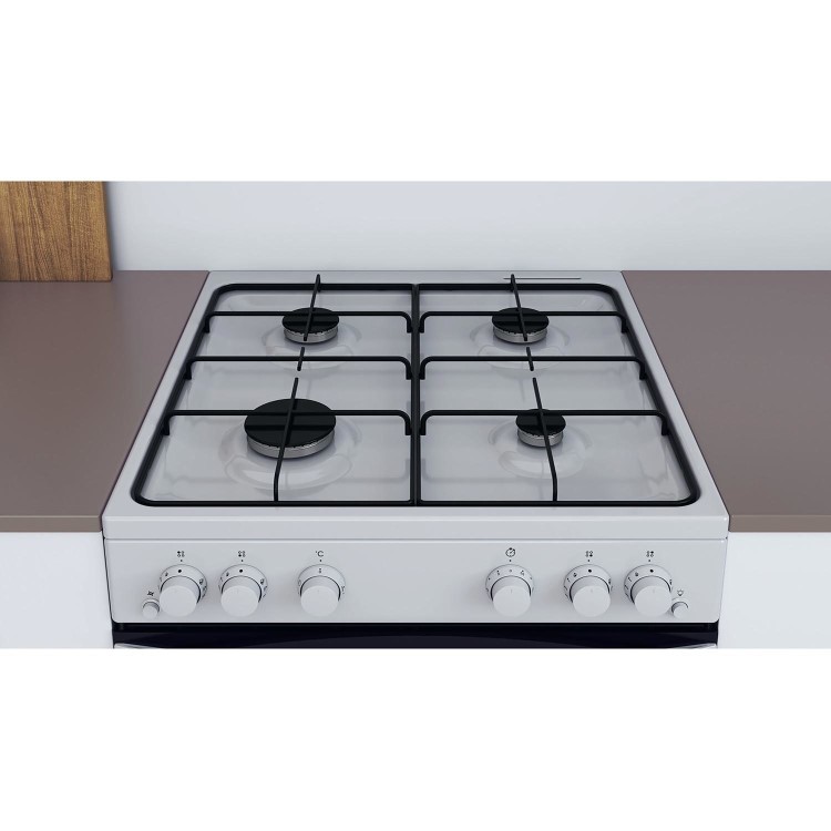 Indesit 60cm Single Oven Gas Cooker - White