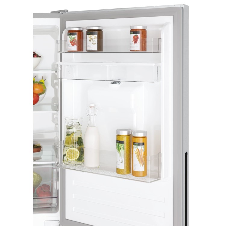 Candy 246 Litre 50/50 Freestanding Fridge Freezer With Extra Large Salad Crisper - Silver