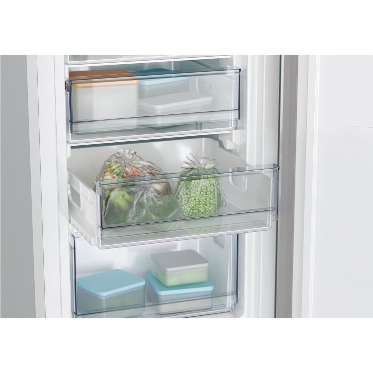 Candy 246 Litre 50/50 Freestanding Fridge Freezer With Extra Large Salad Crisper - Silver