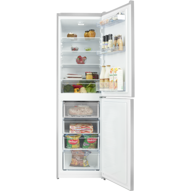 Beko 270 Litre 50/50 Freestanding Frost Free Fridge Freezer - Silver