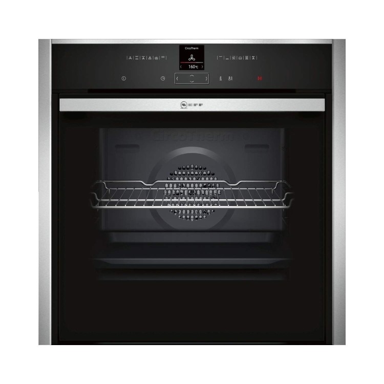 Neff N70 Slide & Hide Electric Single Oven - Stainless Steel