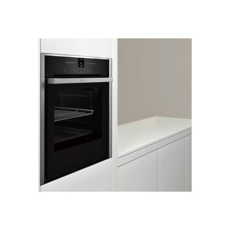 Neff N70 Slide & Hide Electric Single Oven - Stainless Steel